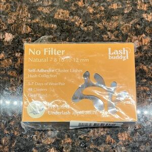 No Filter Natural Self-Adhesive Cluster Lashes - Clear Band